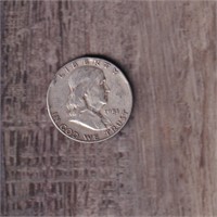 1951-S Franklin Silver Half Dollar