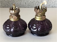 Purple Glass Kerosene Lamps