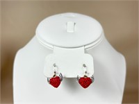 Heart Earrings & Pins