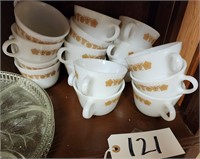 Corelle Butterfly Gold Coffee Cups