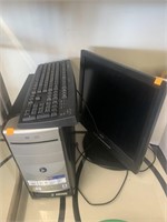 Computer with Tower and Keyboard