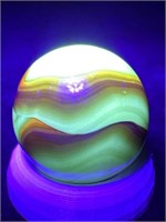 UV West Virginia swirl marble 5/8” Mint