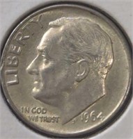 Silver 1964 Roosevelt dime