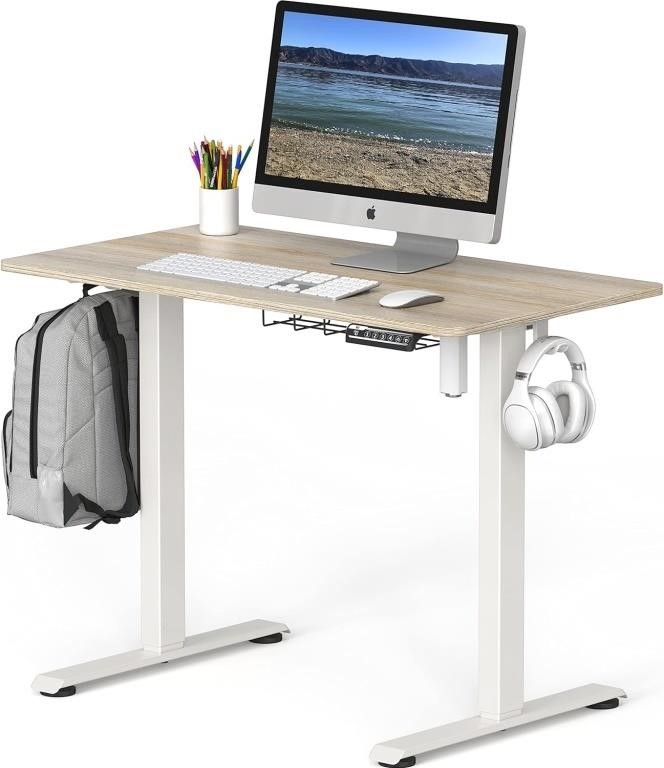 40 inch electric height adjustable desk with
