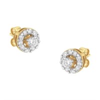 10k Gold-pl .50ct Diamond Earrings