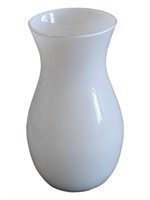 White Vintage Glass Vase