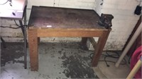 Work table w vise