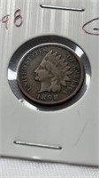 Of) 1898 Indian head penny condition G