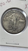 Of) 1920-d standing liberty Quarter condition XF
