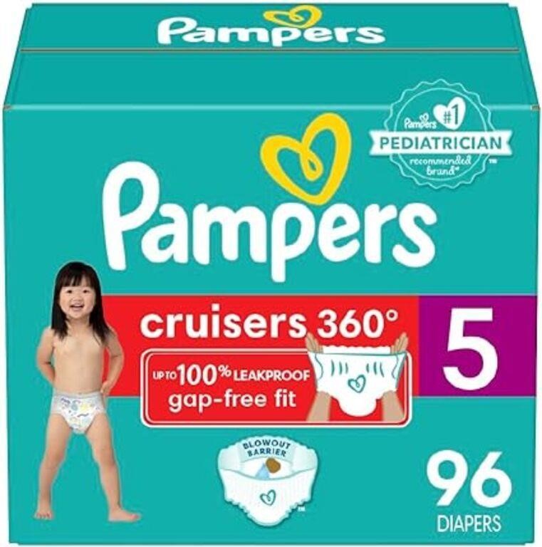 (N) Diapers Size 5, 96 Count - Pampers Pull On Cru