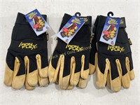 (3) NEW Iron Flex Work Gloves