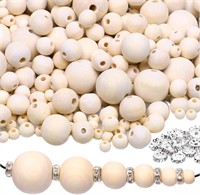 1050pcs Natural Wood Beads x2