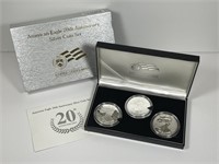 2006 Silver Eagle 20th Anniversary 3-Coin Set