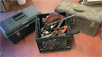 Assorted Hand Tools and 2 Toolboxes