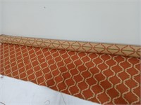 Upholstery material, rust / neutral / green