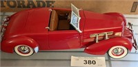 ERTLE 1937 CORD DIE CAST COLLECTOR CAR