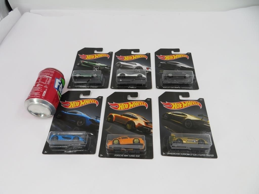 Série de 6 voitures hot wheels die cast