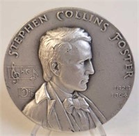 Stephen Collins Foster Great American Silver Medal