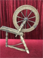Primitive Wood Spinning Wheel