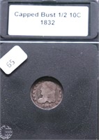 1832 BUST HALF DIME VG