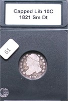 1821 BUST DIME G