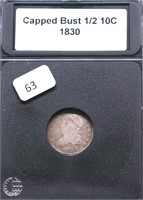 1830 BUST HALF DIME VG