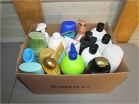 Tub of Various Beauty Supply, Shampoos. Condition