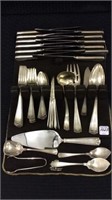 Lg. Set of Sterling Silver Flatware (Pat. 1913)