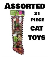21 ASSORTED CAT TOYS / NEW
