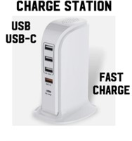 CHARGING TOWER / FAST CHARGE / USB & USB-C PORT