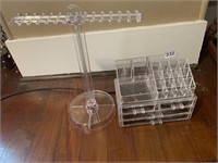 PLASTIC RACK AND JEWELRY ORGANIZER