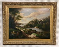 Peter Green Signed Landscape Oil Painting