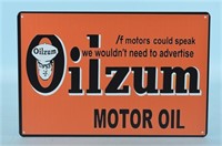 Oilzum Metal Sign