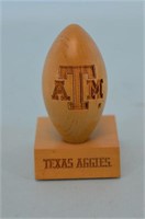 Texas A & M Aggies Wooden Football