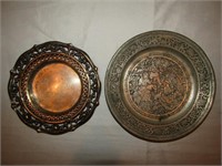 2 Small Metal Plates 17"