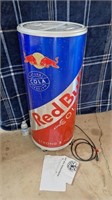 TALL RED BULL CAN & BOTTLE COOLER W/GRATES - WORKS