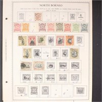 North Borneo Stamps 1880s-1960s Collection on page