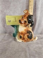 ROYAL COPELY DOG BY MAILBOX PLANTER