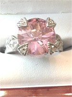 3CT CUSTOM MADE ROSE COLOR MOISSANITE