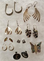 Vintage Sterling Silver Jewelry Mexican & Others