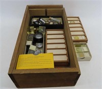 Microscope Lenses & Slides in Box