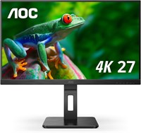 AOC 27" 4K UHD Monitor USB-C with stand