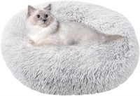 Calming Cat and Dog Bed  20 Light Grey.