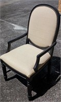 Beautiful Solid wood high back accent chair