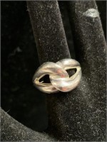STERLING KNOT RING - SZ 7