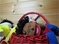 Basket of Hand Puppets