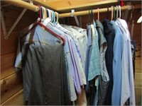 Men's Clothing in Closet - Most Size Medium