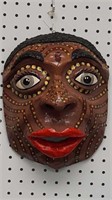 Paper mache mask 11.5 in by 9 in (86)