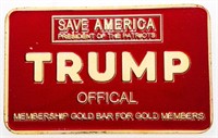 SAVE AMERICA - Trump Official 24 kt Gold Overlay B