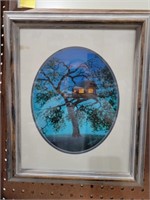 "THE TREE HOUSE" SIGNED BRIAN MORGER ORIGINAL ART